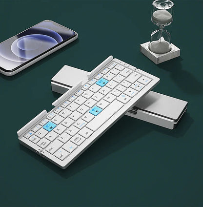 Bluetooth Foldable Keyboard for Phones and Tablets, Pc.(2 Year Manufacture Warranty)