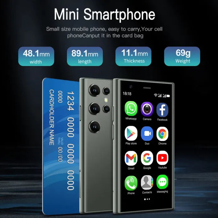 S23 Ultra Mini Smart Phone.-5G Phone (1 Year Manufacture Warranty)